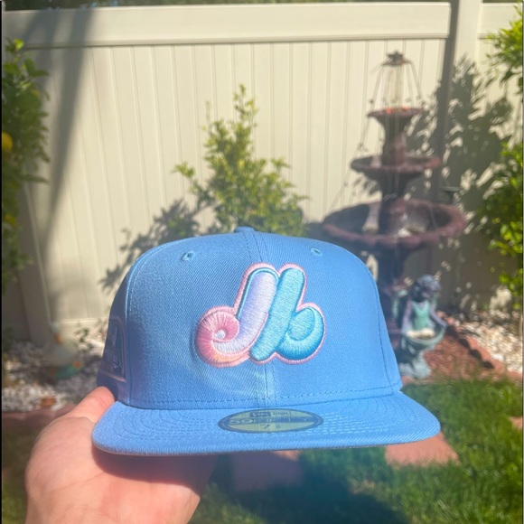 Expos “Cotton Candy” Fitted Hat 7 3/8 - Picture 1 of 7